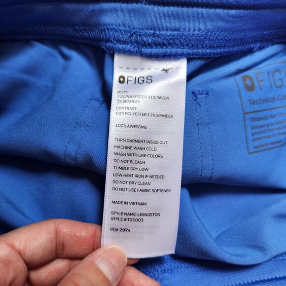 Figs High Waisted Livingston Scrub Pants Straight Leg Nursing Outfit Women's S - Picture 8 of 8